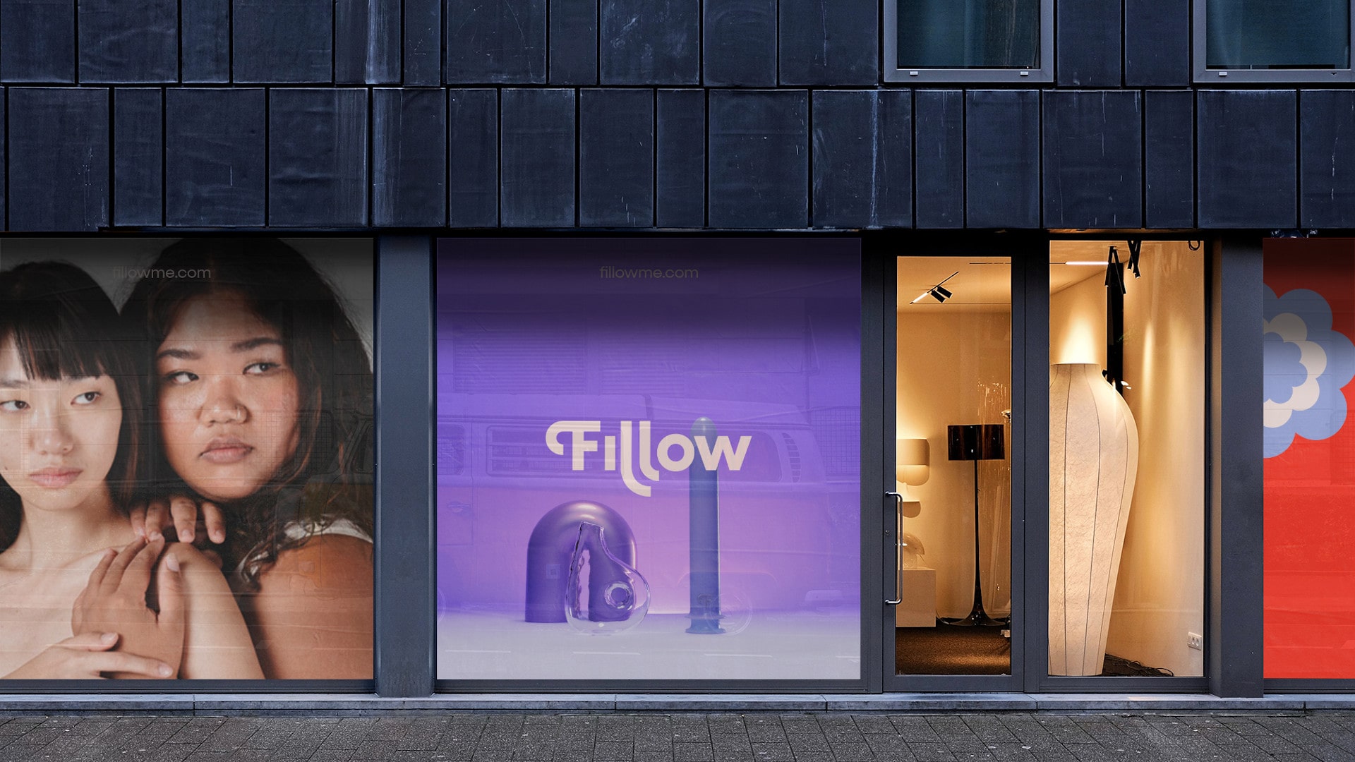 Window banner mockup